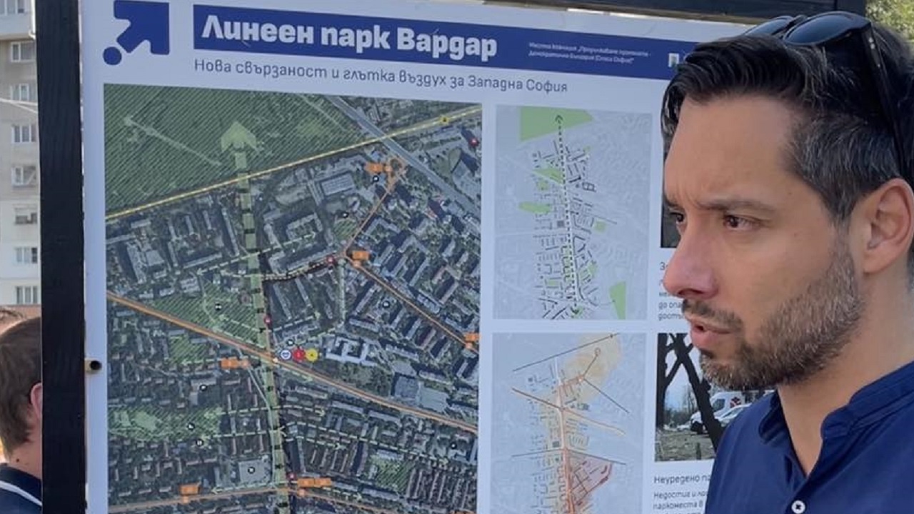 Борис Бонев представи концепция  за нов линеен парк в София