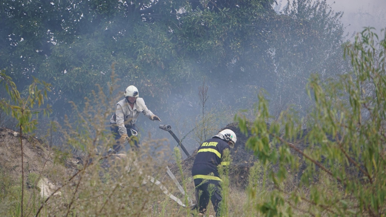 Локализиран е пожарът край Хасково