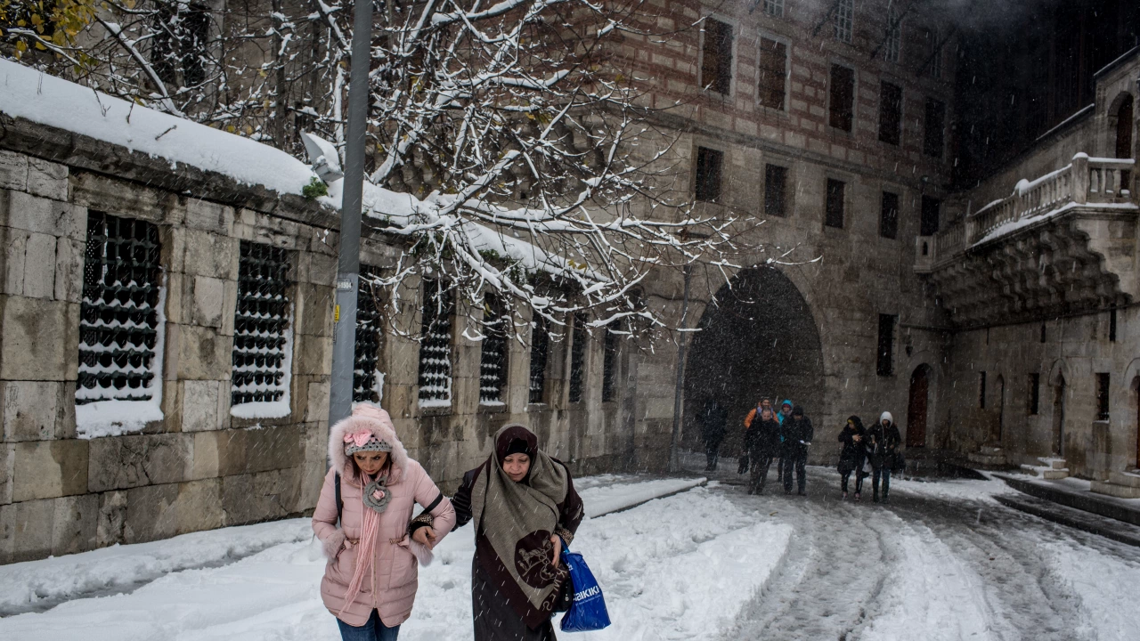 Сняг заваля в Източна Турция и създаде затруднения за шофьорите на