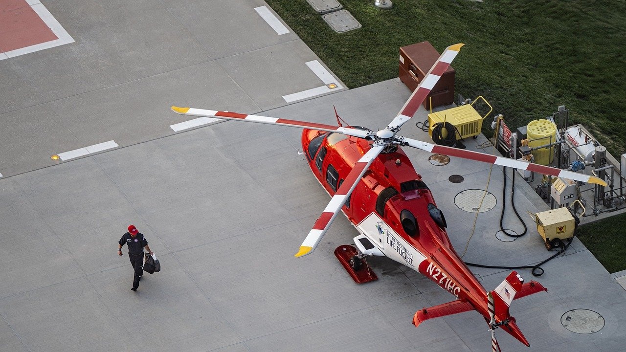 Първата хеликоптерна площадка за спешна медицинска помощ беше изпробвана официално днес.