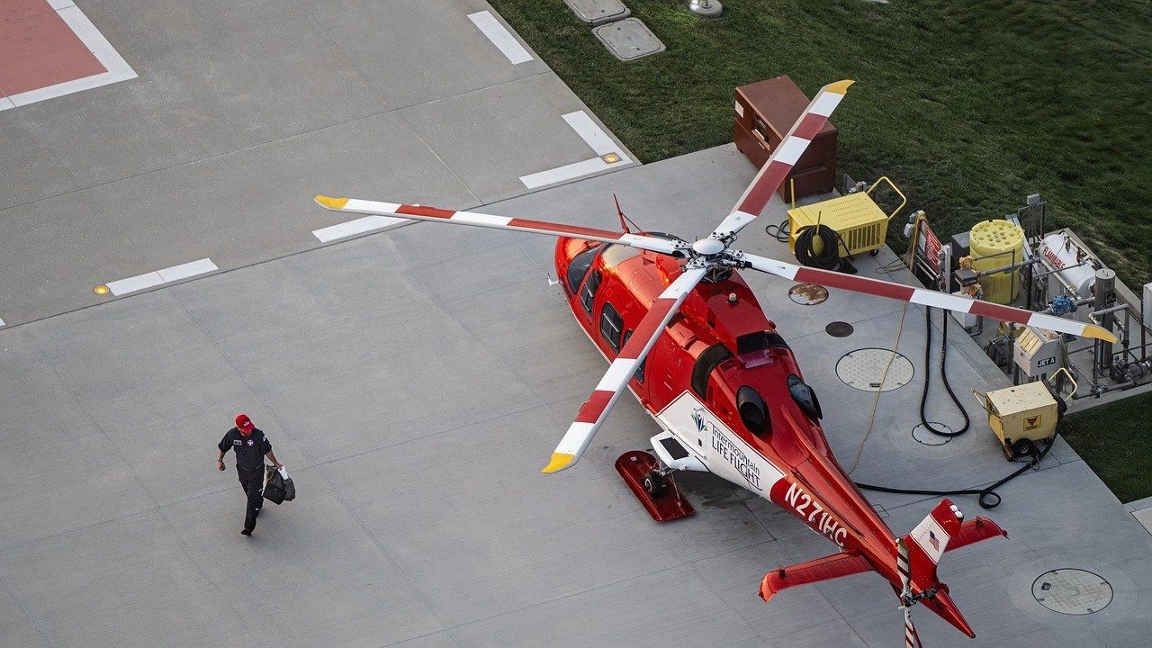 Първата хеликоптерна площадка за спешна медицинска помощ беше изпробвана официално днес