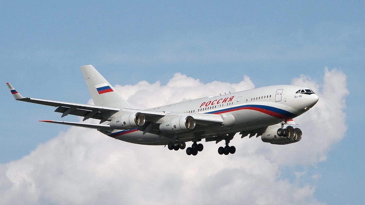 Самолетът на руския президент Владимир Путин Владимир Путин руски