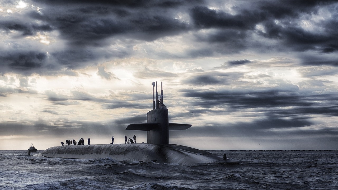 Американската ядрена подводница Мисури пристигна в южнокорейския пристанищен град Пусан,