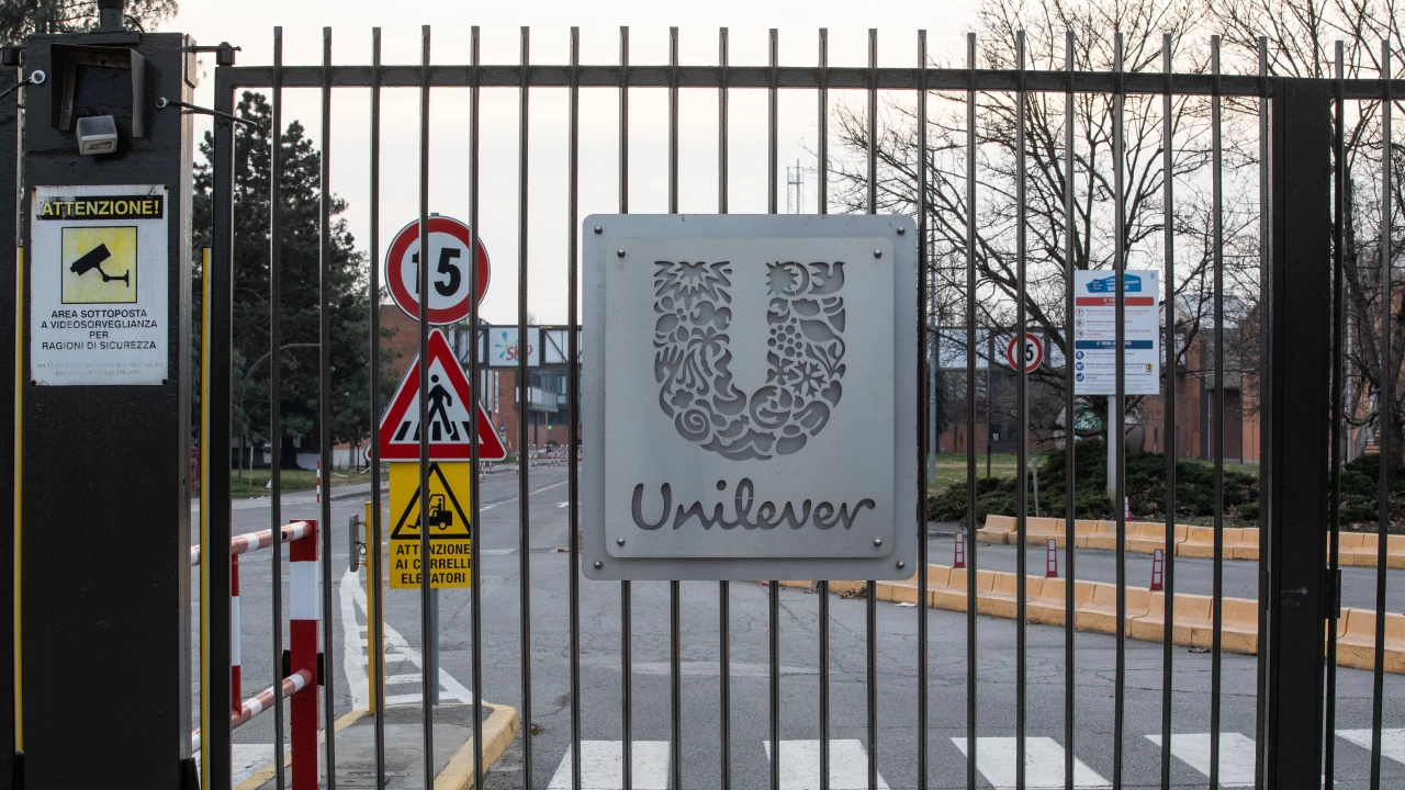 Някои продукти произведени от базираната във Великобритания компания Юниливър Unilever