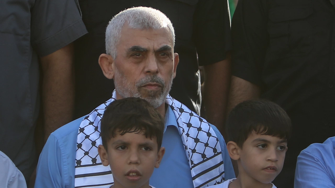 Лидерът на Хамас в ивицата Газа Яхия Синуар на снимката