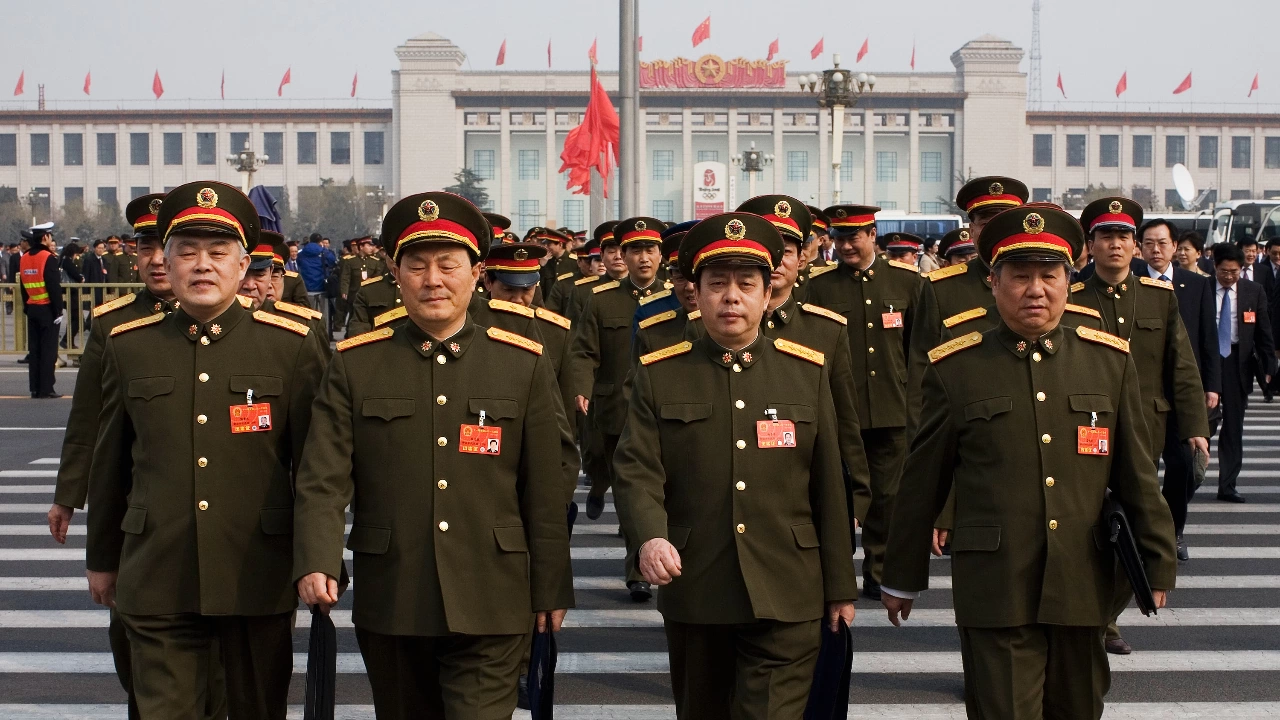Деветима висши военни бяха изключени от китайския парламент в рамките