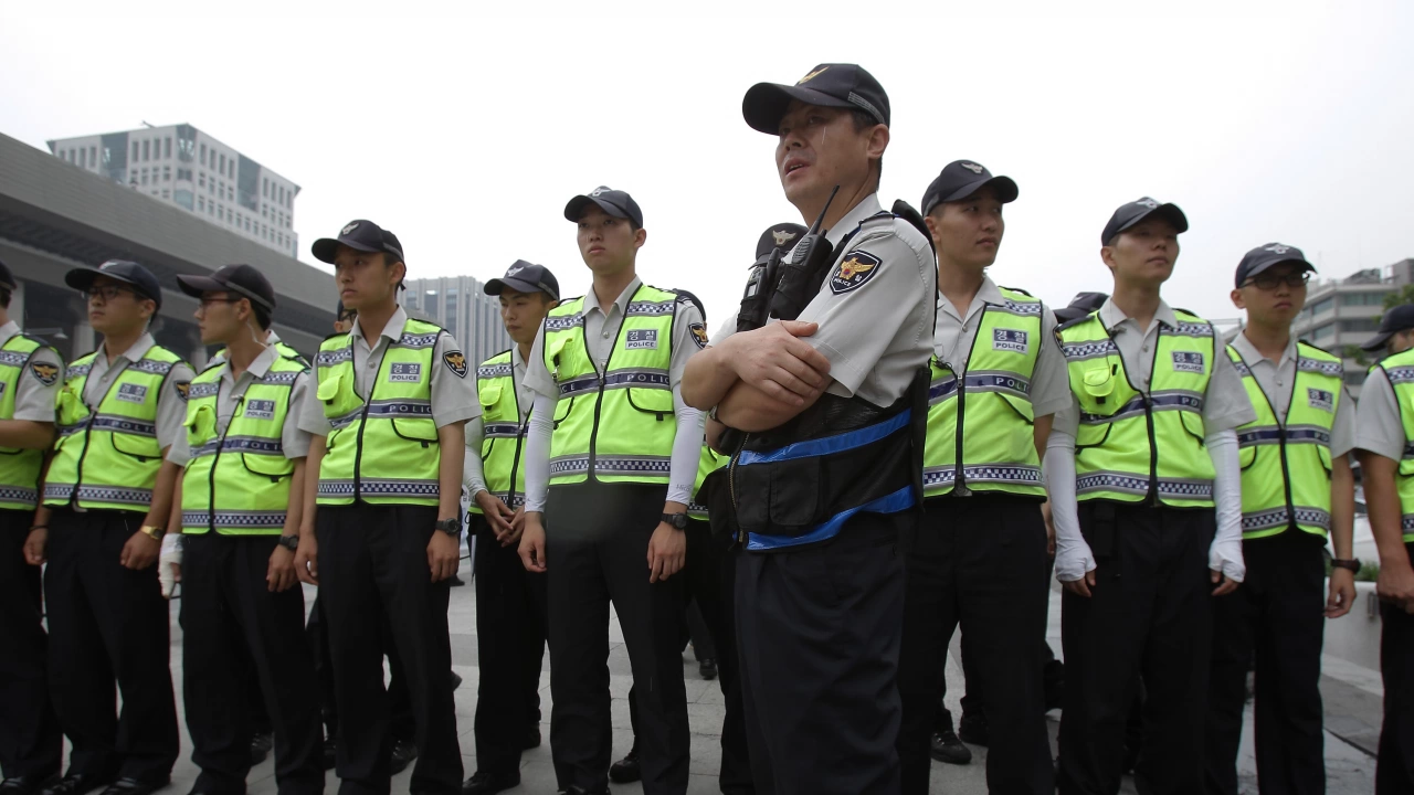 Полицията в Южна Корея извърши днес обиск в жилището и