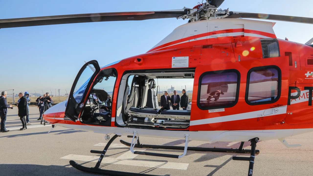На 1 февруари в София кацна първият хеликоптер за спешна