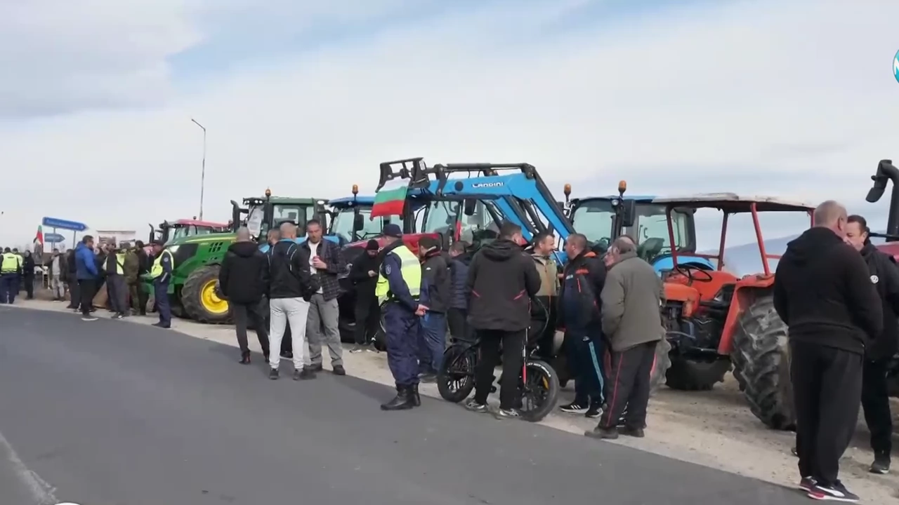 Протест на фермери на граничния пункт Илинден с Гърция предава