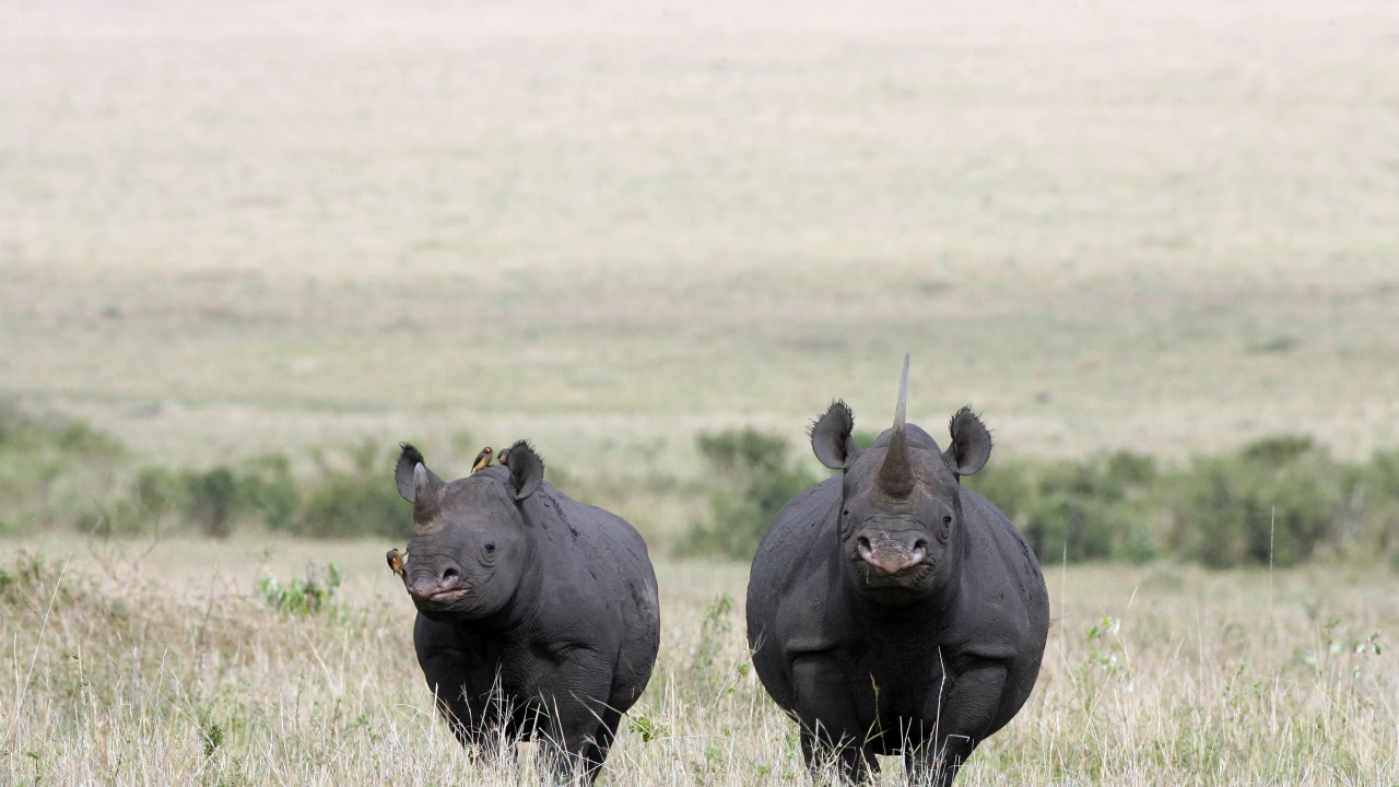 Природозащитниците в Кения празнуват завръщането на носорозите в тревисто плато