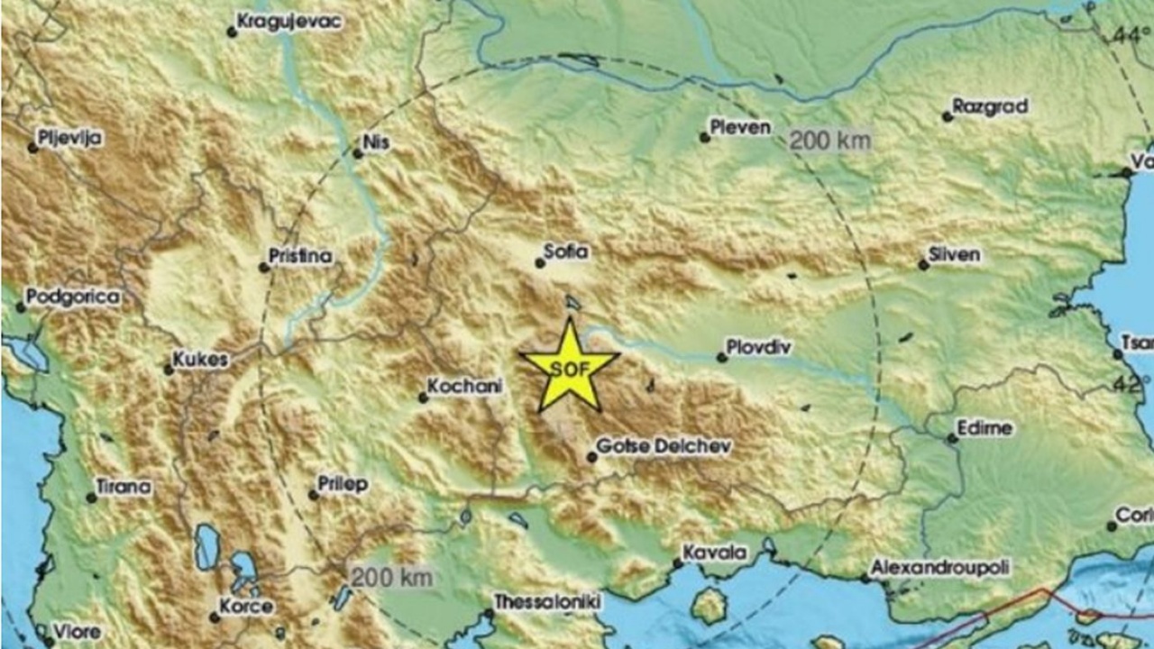 Земетресение край Якоруда