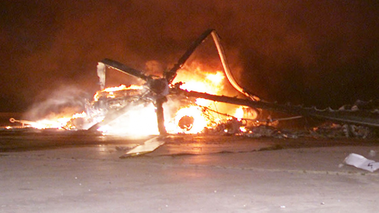 Украйна: Изгорихме руски хеликоптер на военно летище в Москва