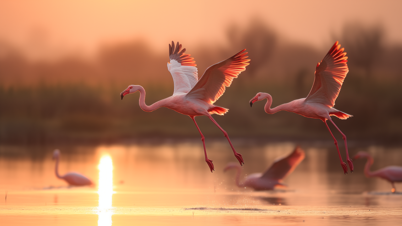 Самолет уби десетки птици фламинго при кацане