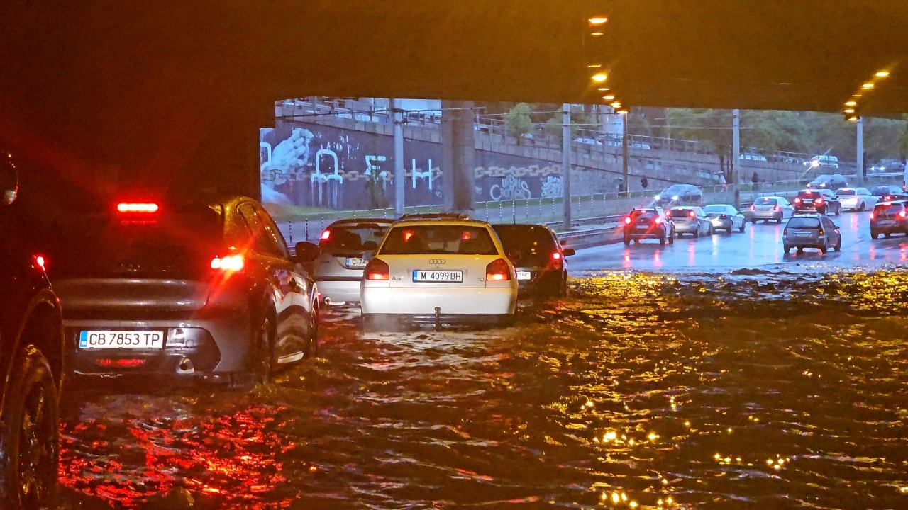 90 сигнала са подадени след проливния дъжд в София, няма бедстващи хора