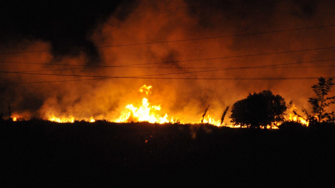 Голям пожар се разрази край село Елена, огънят достигна до къщите