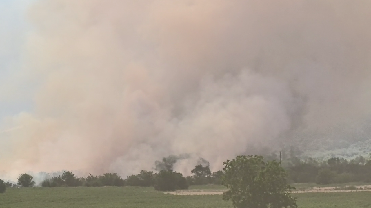 Пожар гори в района на мъглижкото село Ветрен