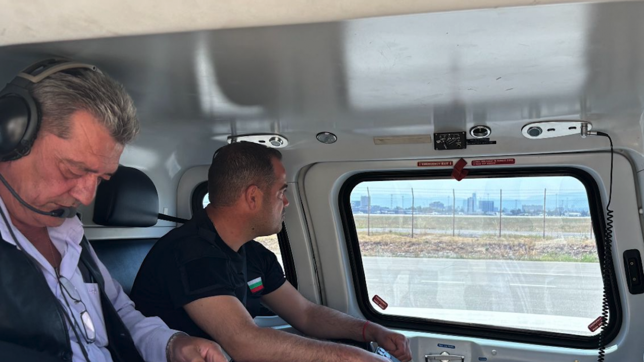 Калин Стоянов направи обход с хеликоптер над границата с Гърция