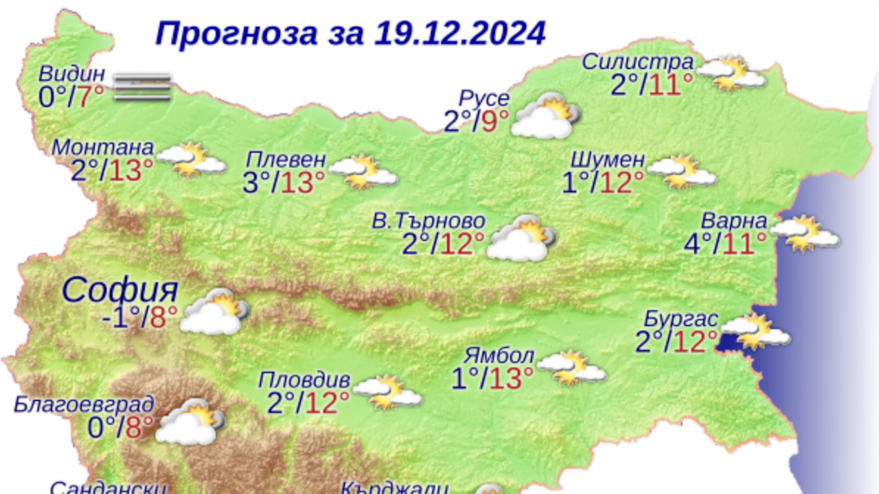 Какво време ни очаква утре