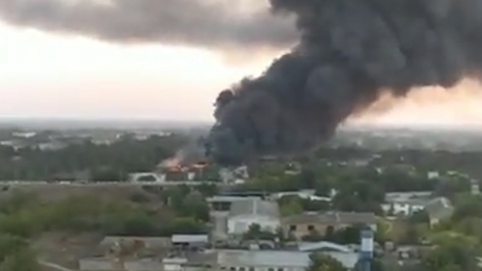 Пожар избухна в Крим